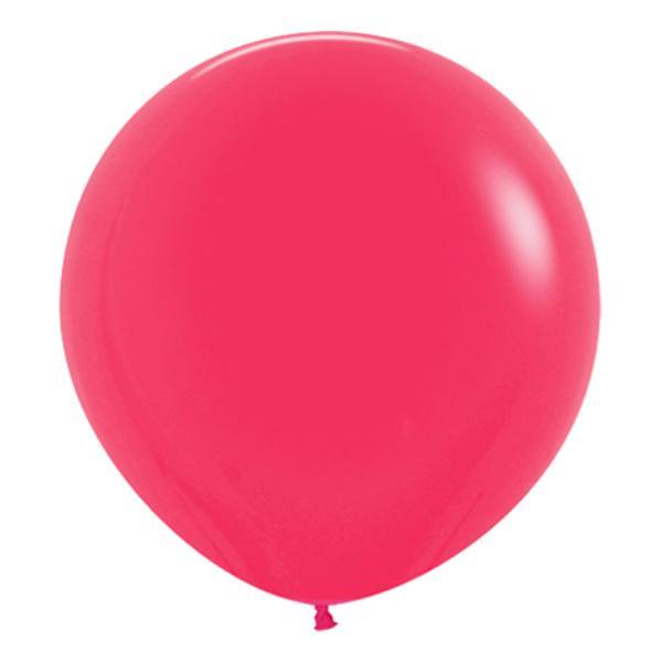 24" 60cm Round Pink Balloons | Big Round Balloons | Sempertex Balloons sempertex