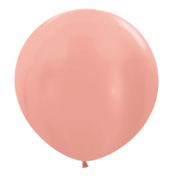 24" 60cm Round Balloons | Rose Gold Round Balloons | Sempertex sempertex
