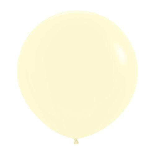 Yellow Chalk Pastel Balloons | Big Round Balloons | Sempertex Balloons sempertex