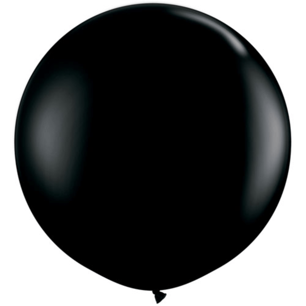 Black Giant Round Balloon | 3ft Jumbo Balloons | 36" Wedding Balloons Qualatex