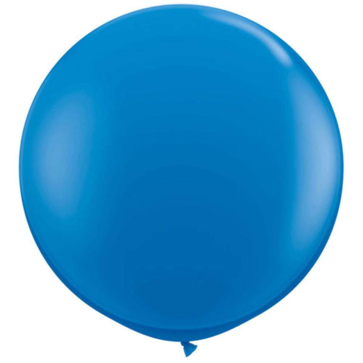 Blue Giant Round Balloon | 3ft Jumbo Balloons | 36" Wedding Balloons Qualatex