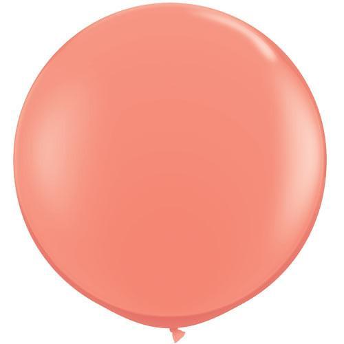 Coral Big Round Balloon | 3ft Jumbo Balloons | 36" Kalisan Balloons Kalisan