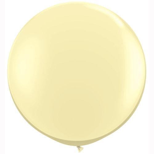 Ivory Big Round Balloon | 3ft Jumbo Balloons | 36" Wedding Balloons Qualatex