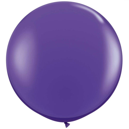 Purple Big Round Balloon | 3ft Jumbo Balloons | 36" Wedding Balloons Qualatex