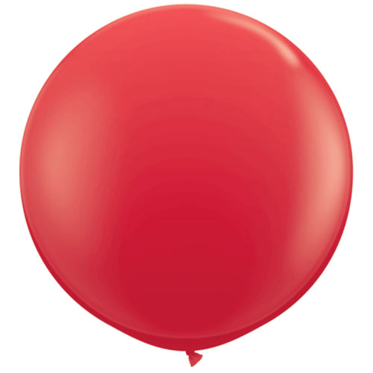 Red Big Round Balloon | 3ft Jumbo Balloons | 36" Wedding Balloons Qualatex