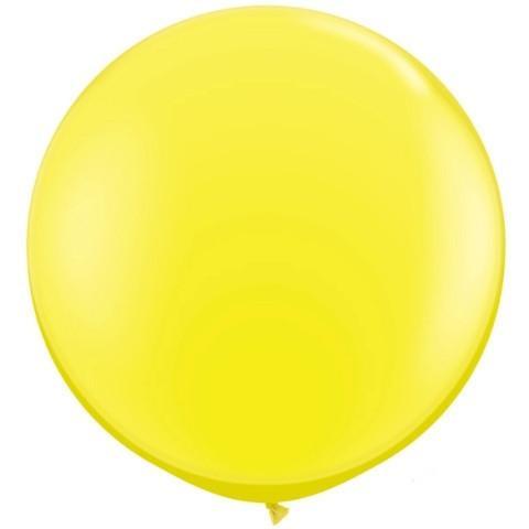 Yellow Big Round Balloon | 3ft Jumbo Balloons | 36" Wedding Balloons  Qualatex