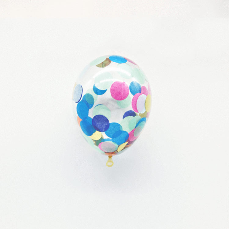 5" Bespoke Confetti Balloons | Custom Made Confetti Filled Balloons UK Pretty Little Party Shop