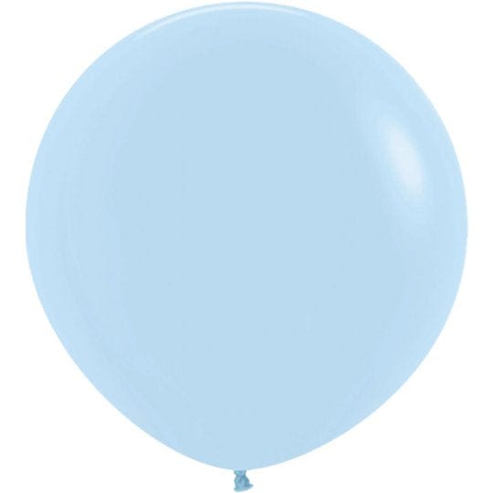 24" Chalk Pastel Balloons | Pastel Lilac Balloons | Big Round Balloons sempertex