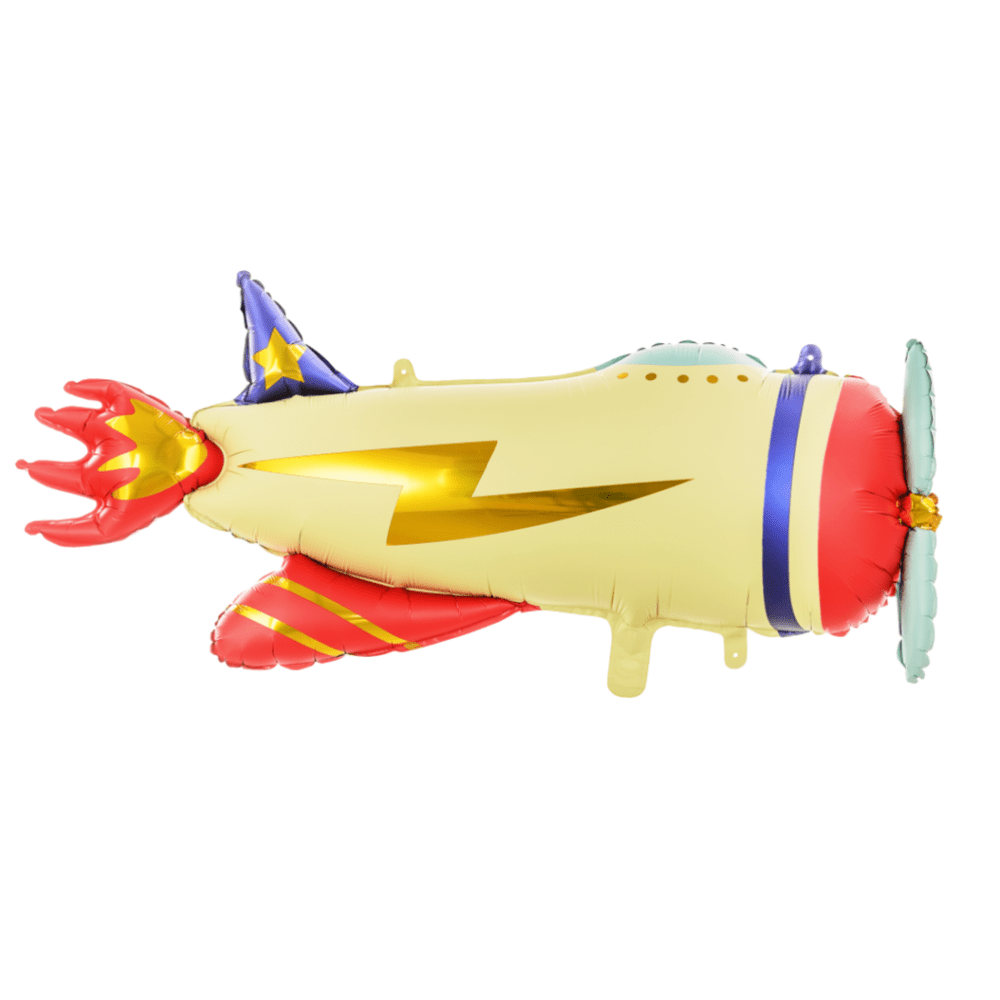Red Airplane Foil Balloon 94 cm - Party Store Red Airplane Foil Balloon 94 cm - Party Store