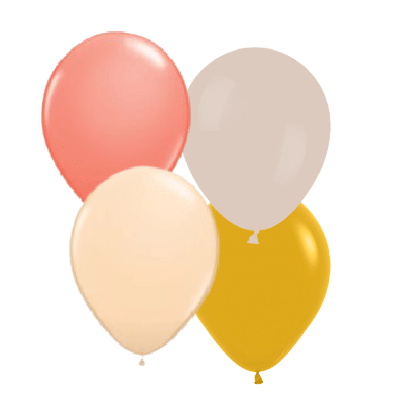 Boho Balloon Mix | Latex Wedding Balloons | Balloons UK Qualatex