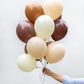 Latex Balloon Bunch - Coffee Bean Mixed Colour Balloons - Pretty Little Party Shop