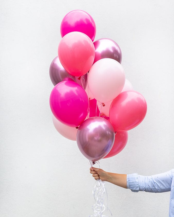 Latex Balloon Bunch - In The Pink Mixed Colour Balloons - Pretty Little Party Shop