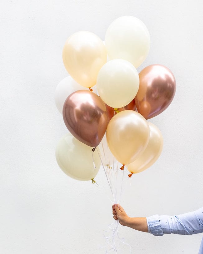 Rosy Gold Balloons | The Best Latex Balloons Online UK Pretty Little Party Shop