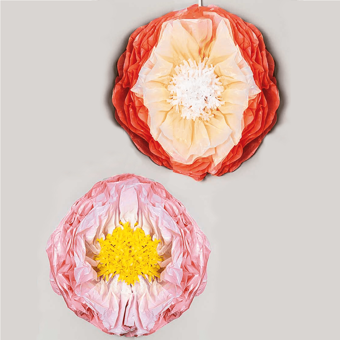 Giant Paper Flower Decorations Peach | Silk Paper Flowers UK YEY! Lets Party