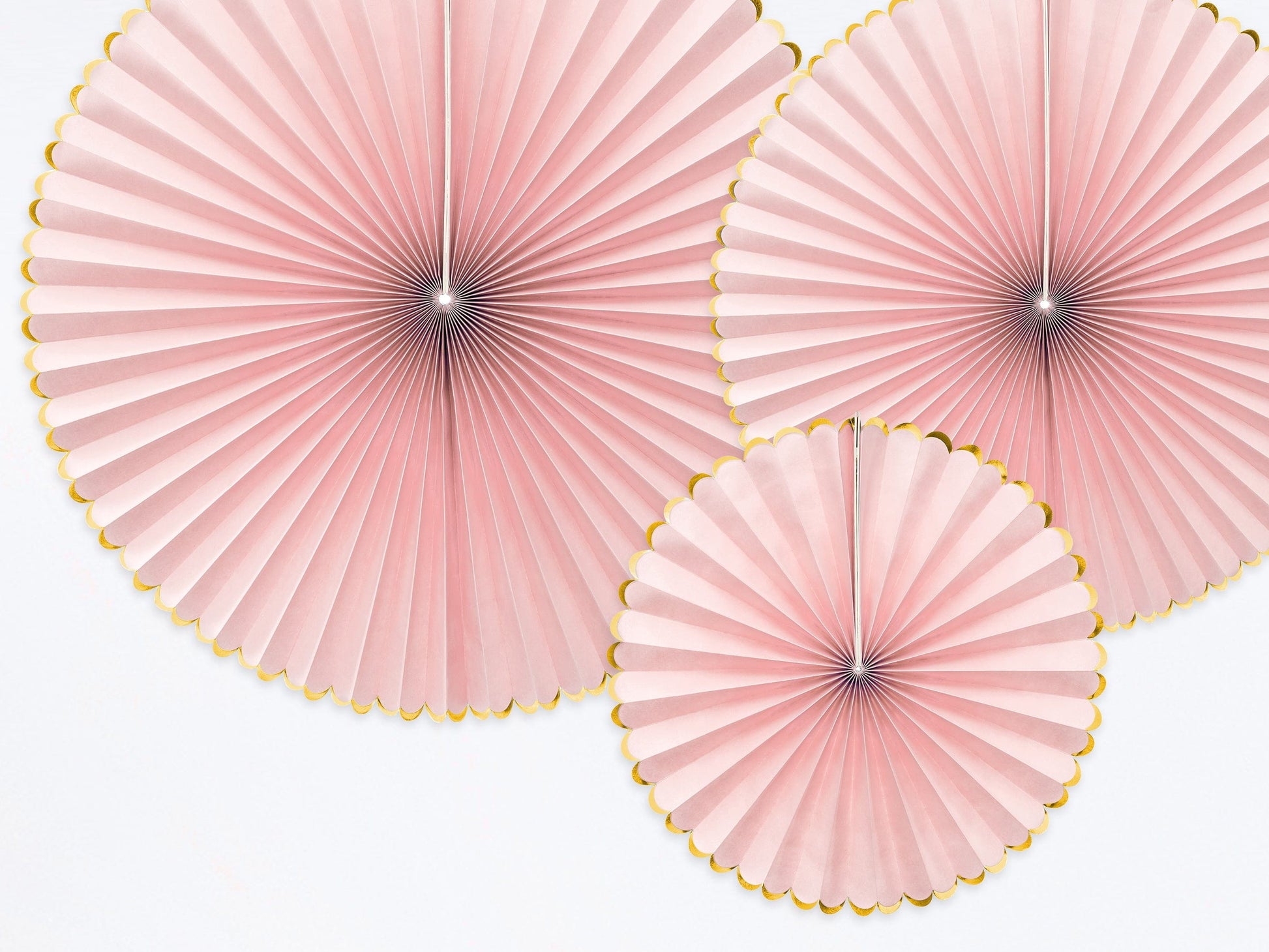 Paper Fan Decorations | Blush Pink Wedding Paper Decorations UK Party Deco