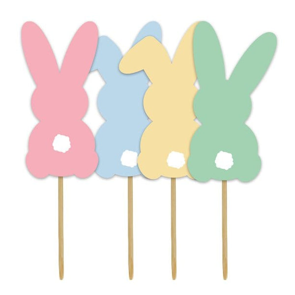 Pastel BunnyCupcake Toppers | Easter Cake Toppers UK – Pretty Little ...