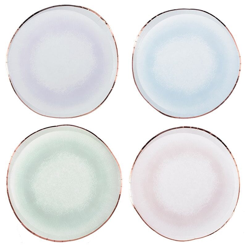 Pastel Party Plates | Reactive Glaze Effect Plates | Ginger Ray UK Ginger Ray