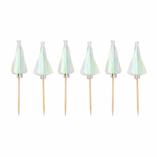 Iridescent Cocktail Umbrellas | Cocktail Party Supplies  Rico Design