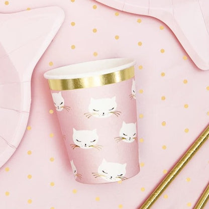 Cute Cat Themed Party Supplies - Cat Cups UK