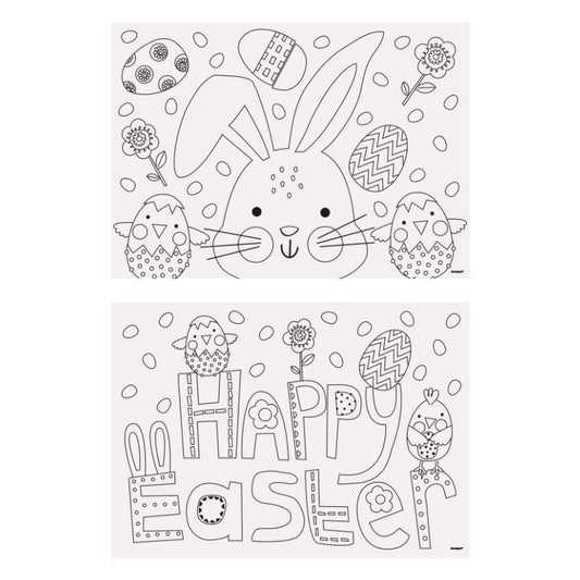 Easter Colouring Party Placemats UK