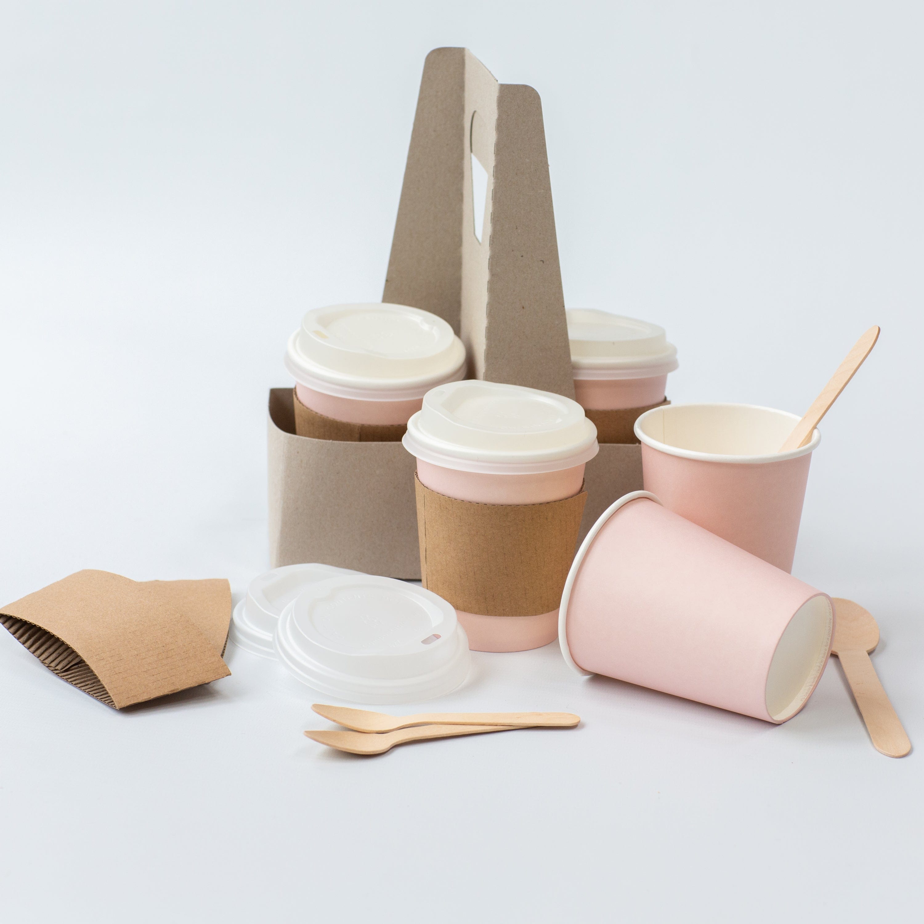 Cardboard coffee cups with lids online