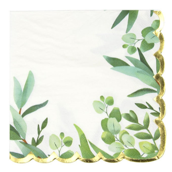 Eucalyptus Paper Napkins Wedding Paper Serviettes UK Pretty Little