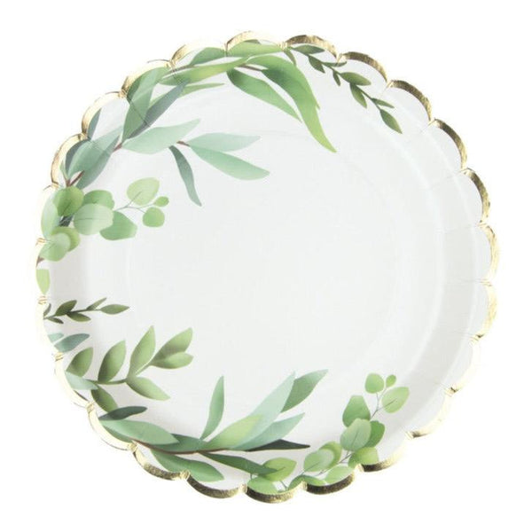 Eucalyptus Paper Plates Wedding Paper Plates UK Pretty Little Party