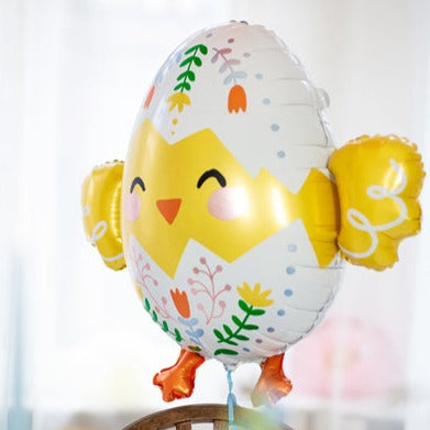 Easter Egg Chick Foil Helium Balloon UK