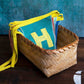 Eco Party Bunting Decorations | Fabric Tassel Bunting - Happy Birthday Talking Tables