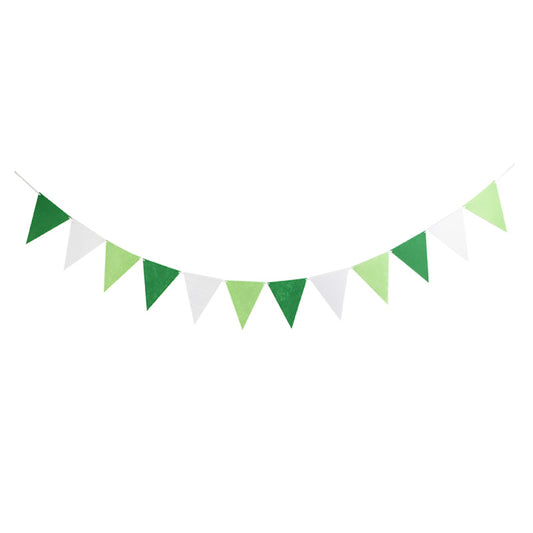 Green Felt Party Bunting | Eco Friendly Bunting UK