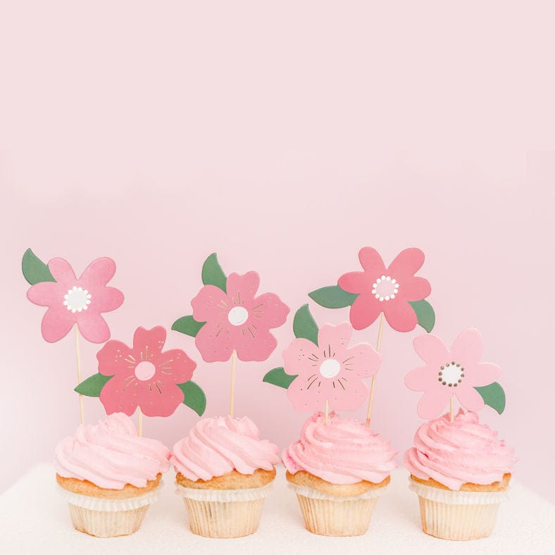 Flowers Cupcake Toppers UK