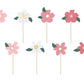 Flower Cupcake Toppers for Parties UK