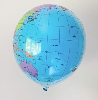 Map of the Globe Balloon | Earth Map Balloon | Kids Party Balloons Grabo