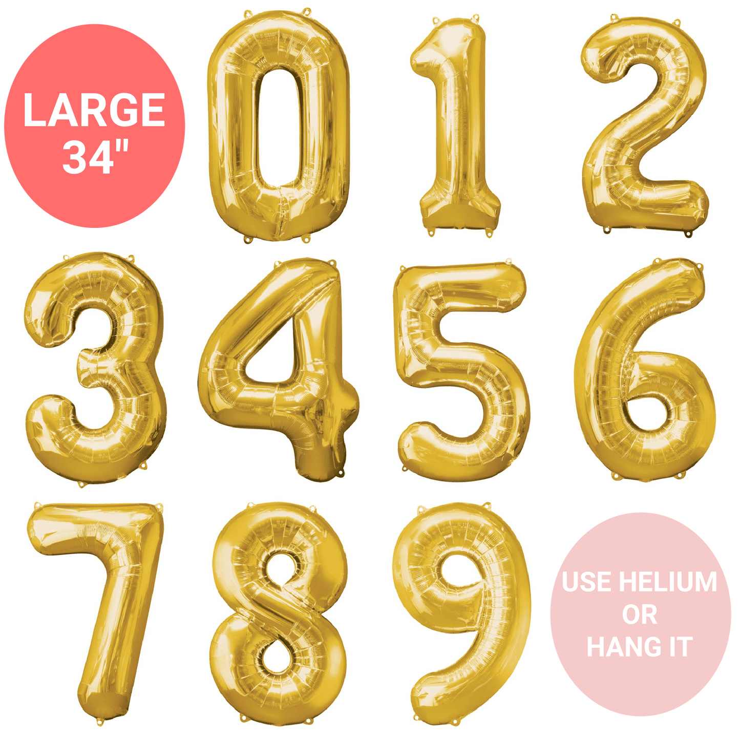 Where to buy big gold outlet balloons