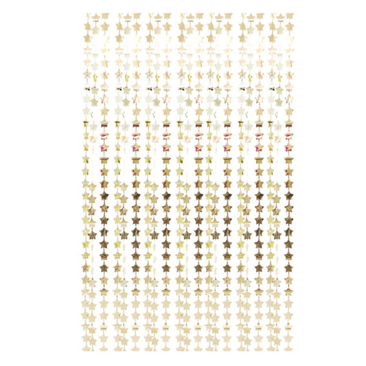 Gold Star Party Backdrop Curtain Event Decorations