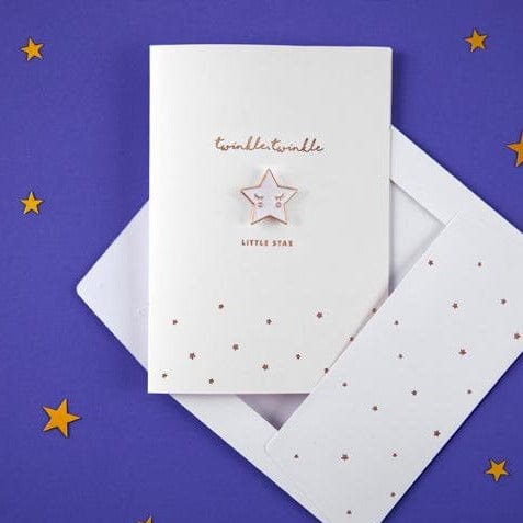 Twinkle Card Twinkle Twinkle Card with Enamel Pin | Pretty Little Party Shop UK