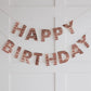 Rose Gold Birthday Banner - Birthday Party Supplies and Decorations  Ginger Ray