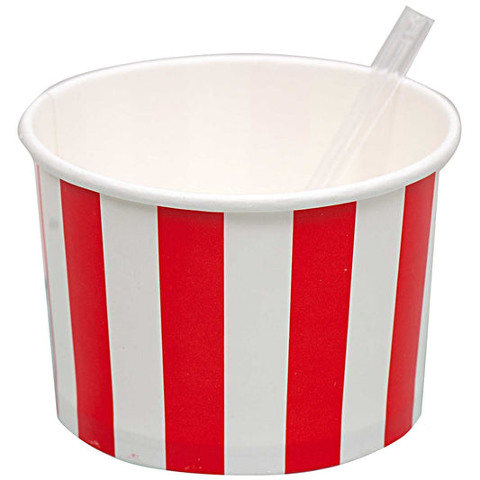 Red White Striped Ice Cream Cups | Ice Cream Tubs YEY! Lets Party