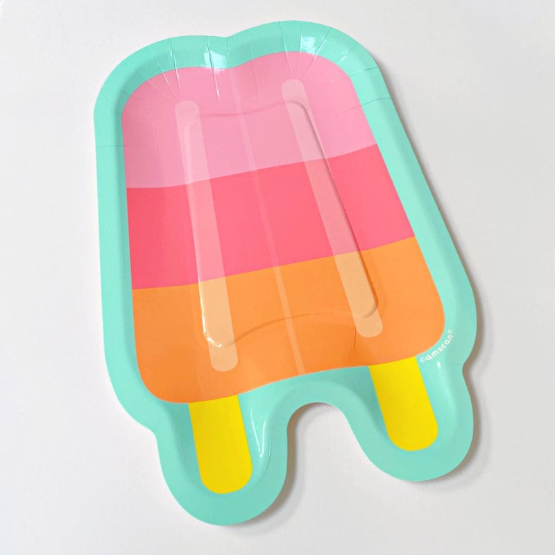 Ice Lolly Popsicle Party Plates | Ice Cream Plate Set Amscan