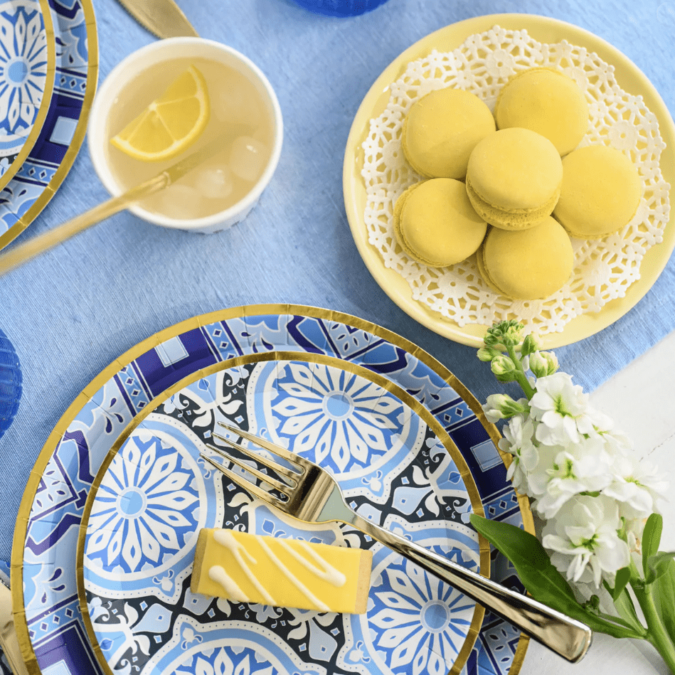 Amalfi Blues Side Plates | Italian Style Plates for Tablescapes