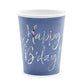 Blue Paper Cups | Birthday Party Supplies | Modern Party Shop UK Party Deco