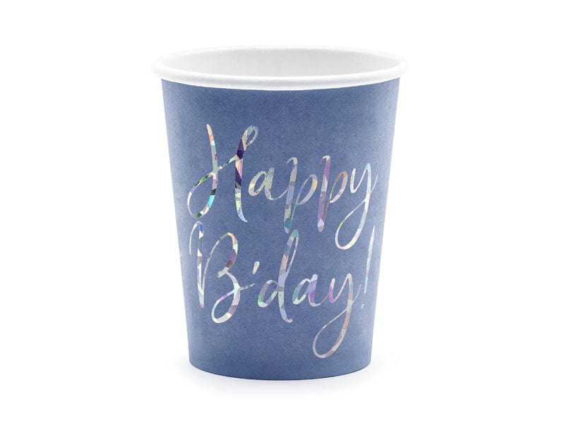 Blue Paper Cups | Birthday Party Supplies | Modern Party Shop UK Party Deco