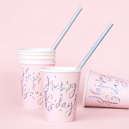 Pink Paper Cups | Birthday Party Supplies | Modern Party Shop UK Party Deco