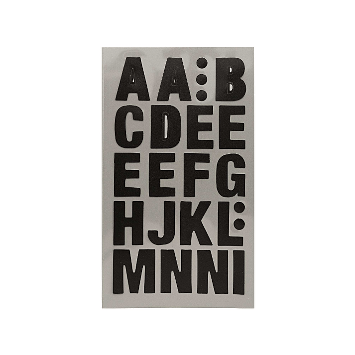 Black Letter Stickers Alphabet Sticker Labels Pretty Little Party Shop
