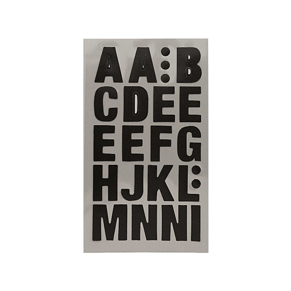 Black Letter Stickers Alphabet Sticker Labels Pretty Little Party Shop
