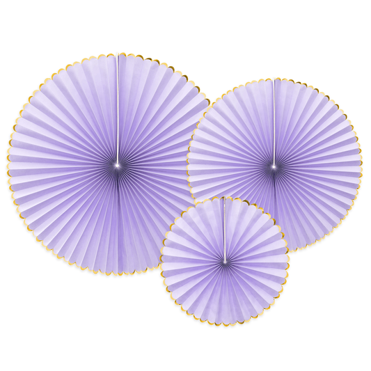 Paper Fan Decorations | Lilac Wedding Paper Decorations UK Party Deco