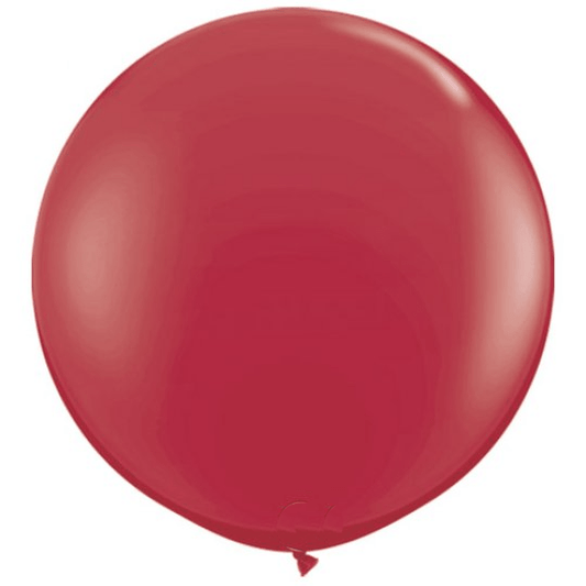 Maroon Big Round Balloon | 3ft Jumbo Balloons | 36" Wedding Balloons Qualatex