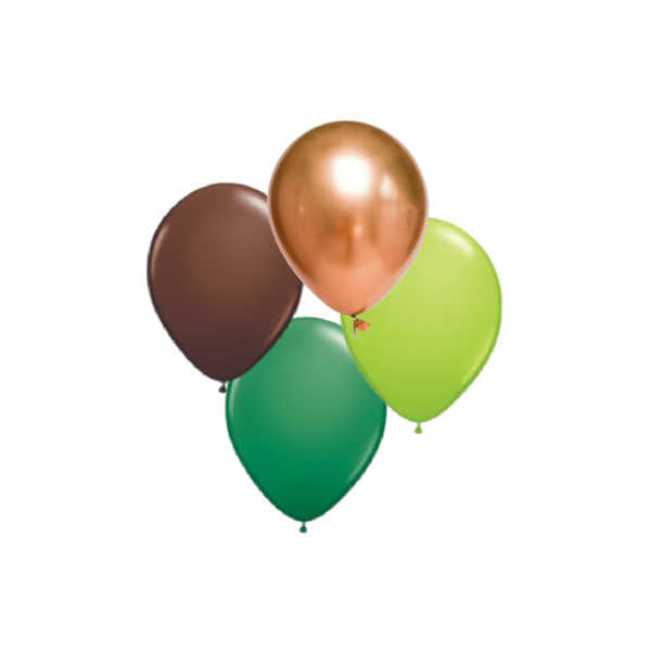 Mini Balloon Mix | Safari Party Balloons | Balloons UK – Pretty Little ...