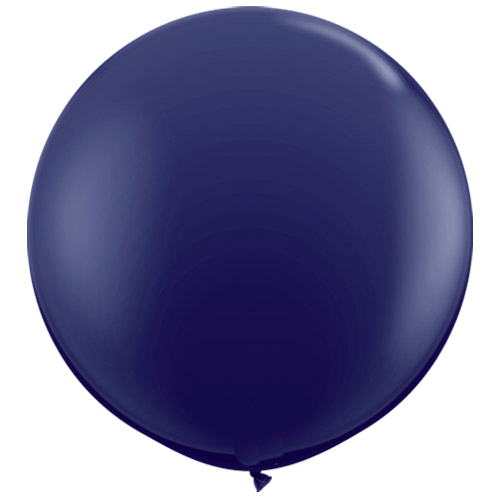 Navy Blue Round Balloon | 3ft Jumbo Balloons | 36" Wedding Balloons Qualatex