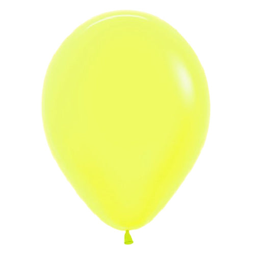 Neon Yellow Balloons UK
